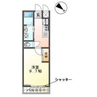 カメリアレジデンスヨコハマ【1階】の間取り