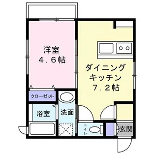 La maison du bonheur【101号室】の間取り