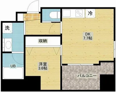 ノルデンタワー南森町プレミアム【4階】の間取り