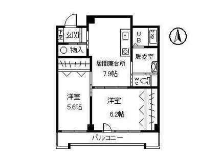 マンションふるさと館【2階】の間取り