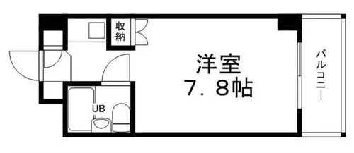 グリーンハイツ梅ヶ谷【414号室】の間取り
