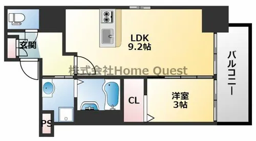 Luxe布施北Ⅲ【4階】の間取り