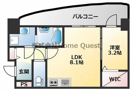 Luxe布施北Ⅲ【8階】の間取り