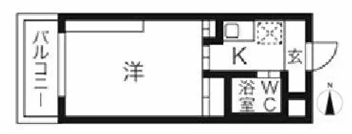 岩井橋ロイヤルハイツ【8階】の間取り