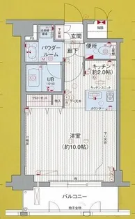プレサンス久屋大通公園サウス【1004号室】の間取り