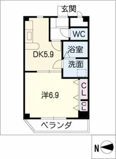 アイレ【5階】の間取り