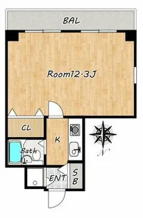 朝日プラザ都島本通パサージュ【6階】の間取り