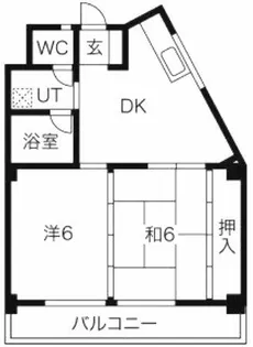 マンション服部【401号室】の間取り