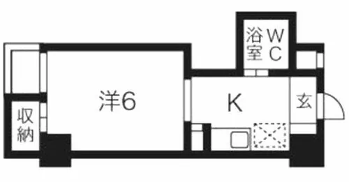 露橋ロイヤルハイツ Ⅰ【4階】の間取り