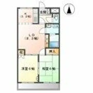 レジデンス花水木【1階】の間取り