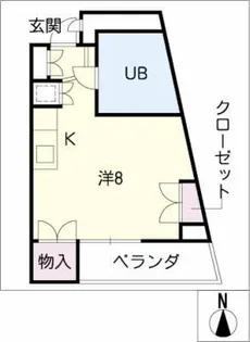 ドエル杁中【4階】の間取り