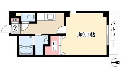 クレアーレ【2階】の間取り