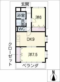 ファミール香【2階】の間取り