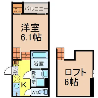 フォルクローレ名駅西【1階】の間取り