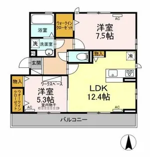 ルミエール【3階】の間取り