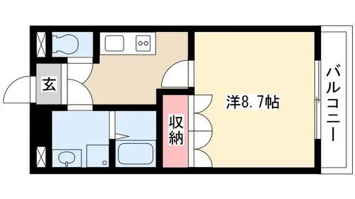 スクエア105【203号室】の間取り