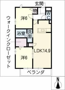 セイント原【3階】の間取り
