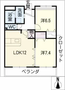 ラピスコート滝ノ水【3階】の間取り
