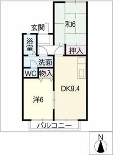 カーサ・ベルデ【1階】の間取り