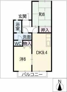 カーサ・ベルデ【1階】の間取り