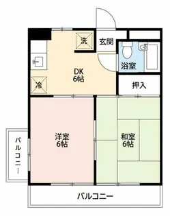 岩津マンション【205号室】の間取り