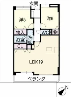 エミナンス社台【5階】の間取り