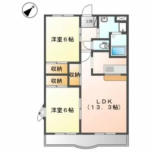 メゾン ド アンジュ【2階】の間取り