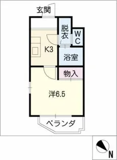 1Kの間取り画像