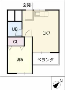 日の出マンション【1階】の間取り