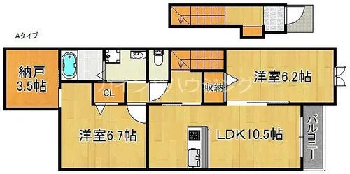 グランディオ【2階】の間取り