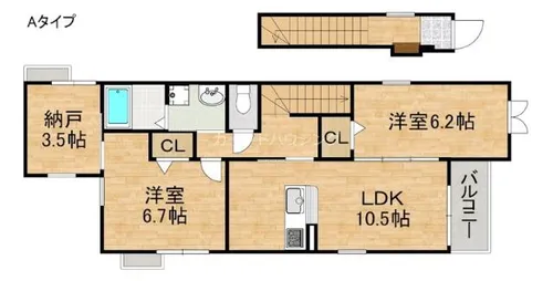 グランディオ【2階】の間取り