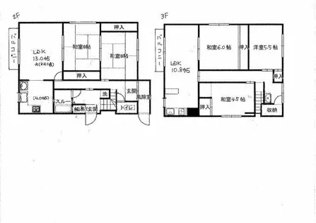 北海道小樽市高島3丁目【一戸建】の間取り