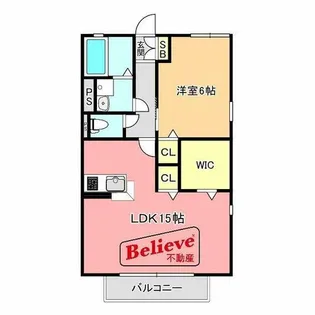 福岡県久留米市荒木町白口【アパート】の間取り