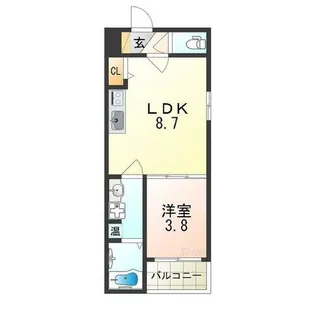 F asecia Kastalia【1階】の間取り