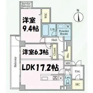 E-city大須【13階】の間取り