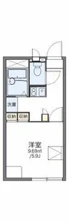 レオパレスライム【208号室】の間取り