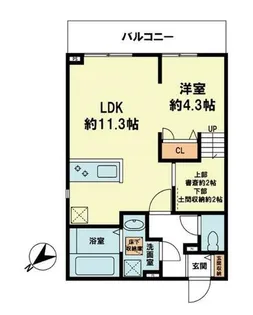 ベルリードヴィータ【1階】の間取り