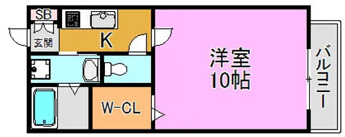 メゾンK【2階】の間取り