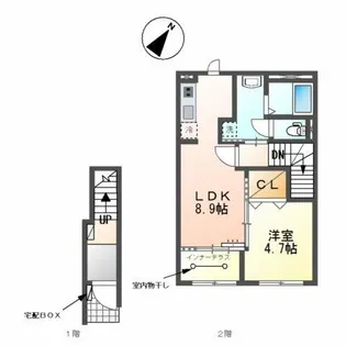グランベル・ハウス【2階】の間取り