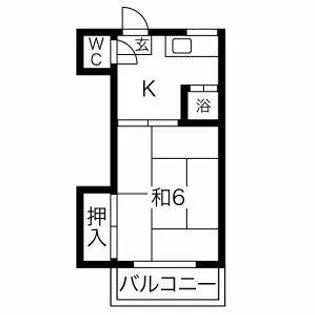 グランディーズ新栄【206号室】の間取り