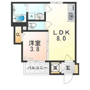 F asecia Camelia【1階】の間取り