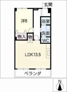 ラ ベルサンテ【8階】の間取り