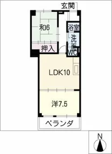ラ ベルサンテ【4階】の間取り