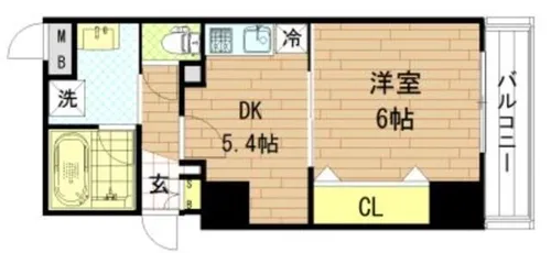 エレガントレジデンス【7階】の間取り