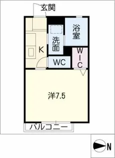ソレジオ東畑【1階】の間取り