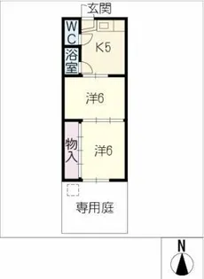 コーポアドヴァンス 東棟【1階】の間取り