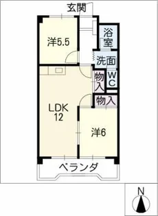 ヴィラカジカワ【4階】の間取り