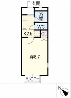 アーバン藤川【2階】の間取り