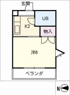 グリーンハイツ【4階】の間取り