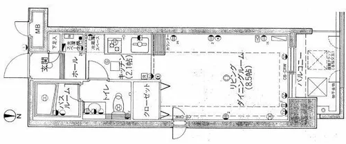 チサンマンション植物園【11階】の間取り